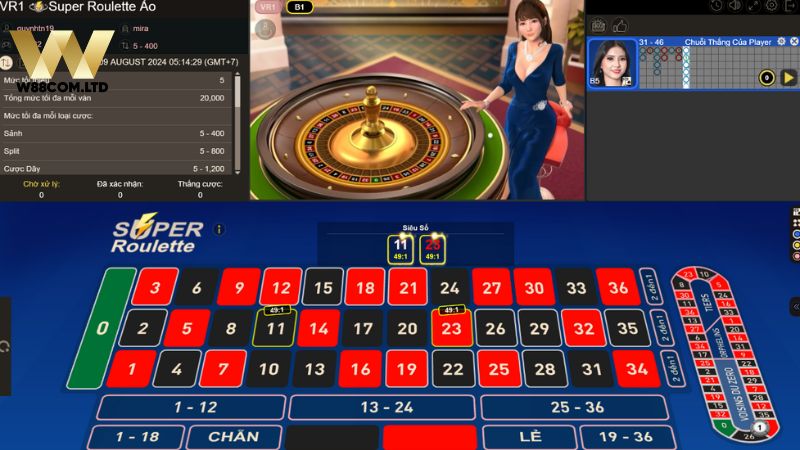 roulette w88